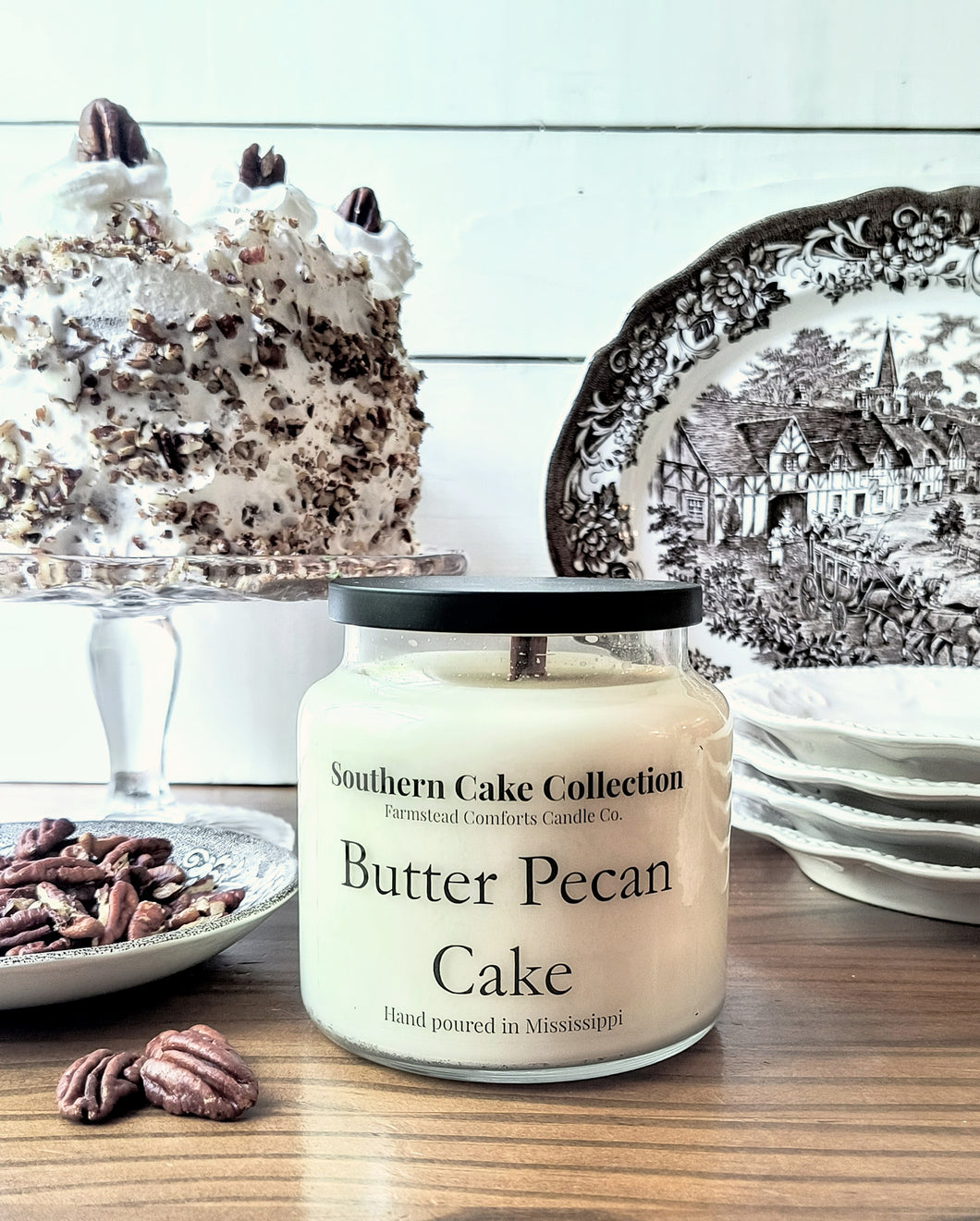 Butter Pecan Cake Candle